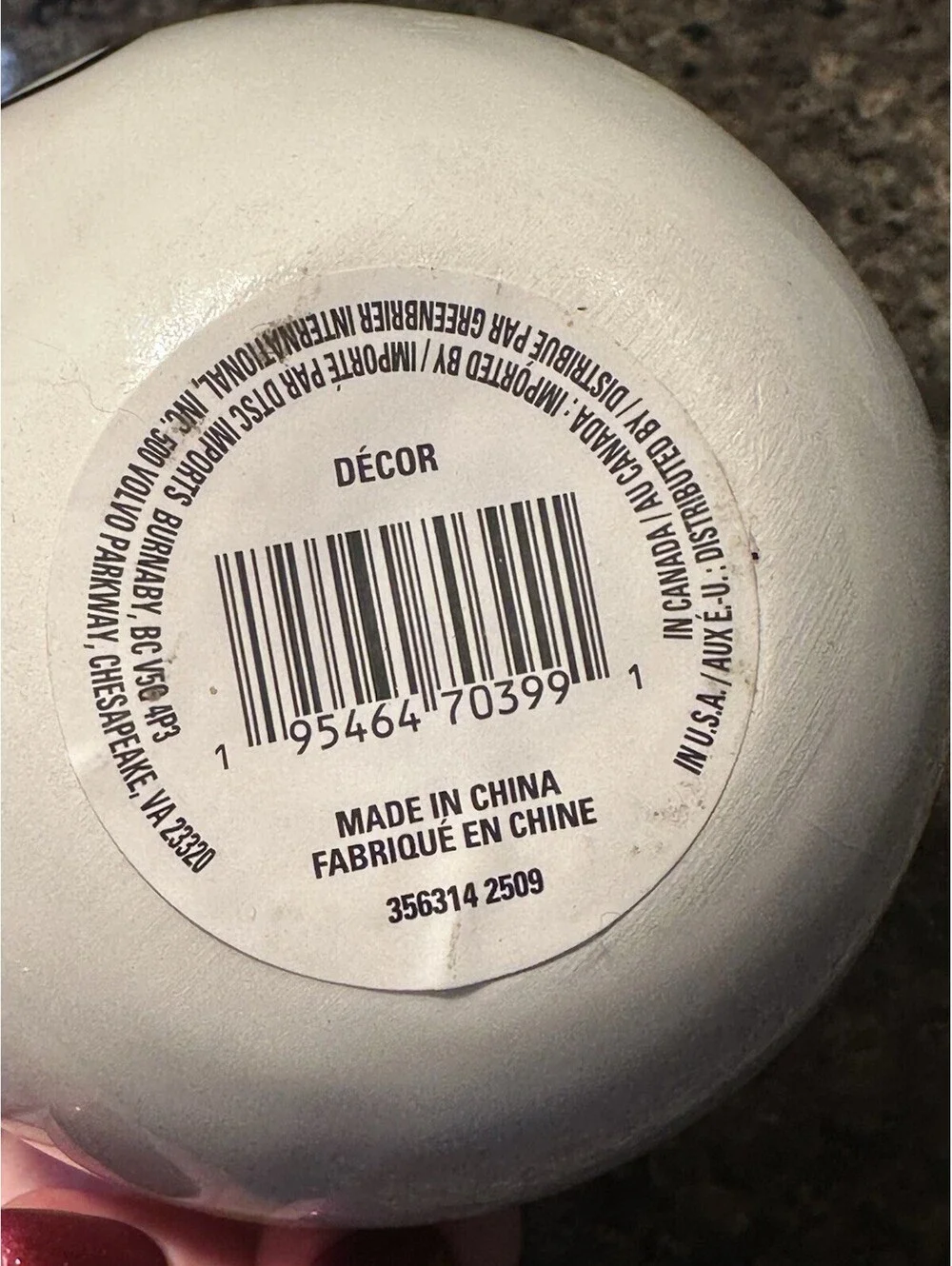 Ceramic LOVE Sphere Orb Rae Dunn Style White Farmhouse Valentine Tier Tray Deco